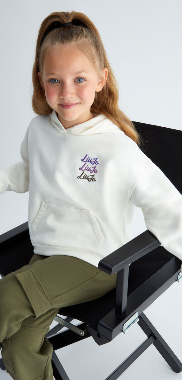 Liu Jo Felpa con cappuccio e logo